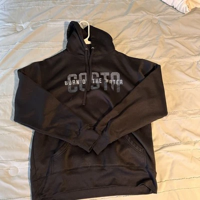 Sudadera con capucha grande para hombre Costa del Mar Born On The Water negra Foto 1 de 3