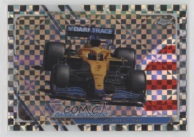 2021 Topps Chrome Formula 1 F1 Cars Checker Flag Refractor Daniel Ricciardo #100 - Image 1 of 2