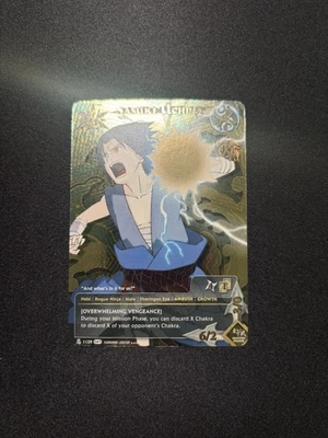 *LP/MP* Naruto CCG Sasuke Uchiha Super Rare N- 1129 1st Edition Set 21 - Image 1 of 4