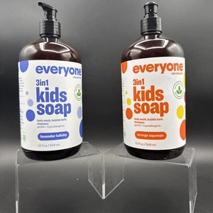 2-Pack,Everyone For Every Body 3-in-1 Kids Soap,Orange & Lavender 32 oz.each - Picture 1 of 2