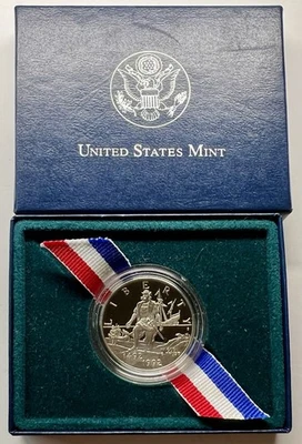 1992 S Proof U.S. Half Dollar ~ Columbus Commem 500th Ann ~ Only 390,154 Minted - Image 1 of 4