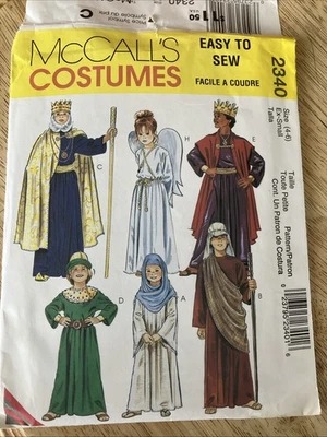 Mccall's 2340 Kings, Wisemen, angels, Shepherds Vintage 1999 Size 12 14 Uncut - Image 1 of 4