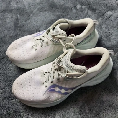 Saucony Triumph 22 Zapatos Mujer 8.5 Blanco Púrpura Tenis para Correr S10964-245 Foto 1 de 4