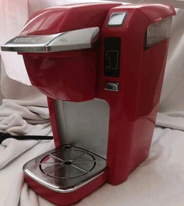 Keurig K10 Candy Apple Red Mini Coffee Maker Mint Condition - Picture 1 of 6