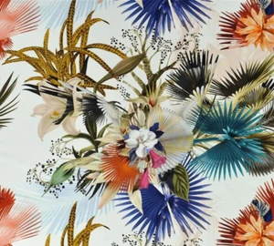DESIGNERS GUILD FABRIC Oiseau De Bengale 3.5 METRES CAMELIA CHRISTIAN LACROIX - Picture 1 of 9