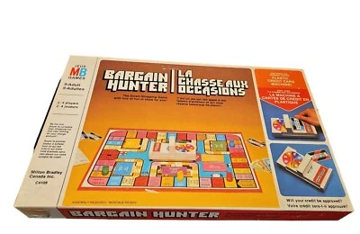 VTG Bargain Hunter Board Game French English Version Milton Bradley Rare - Image 1 of 4