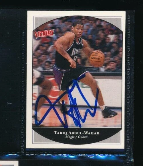 1999 Victory #223 Tariq Abdul-Wahad Orlando Magic Signed Autograph (DU51) SWSW6 - Image 1 of 2