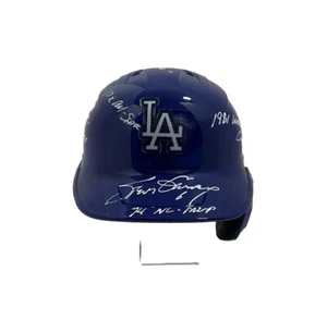 STEVE GARVEY SIGNED DODGERS FULL SIZE REPLICA HELMET 8 INSCRIPTIONS PSA 2C60870 - Picture 1 of 13