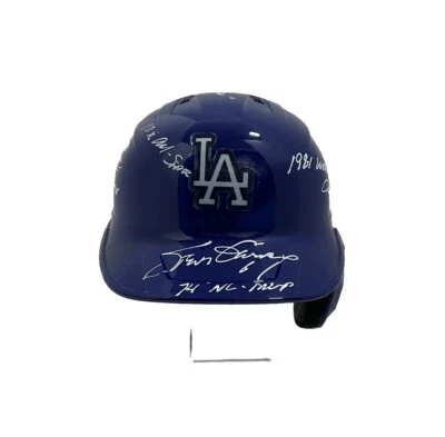 STEVE GARVEY SIGNED DODGERS FULL SIZE REPLICA HELMET 8 INSCRIPTIONS PSA 2C60870 - Image 1 of 4