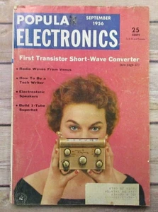 Popular Electronics Magazine September 1956 Radio TV Advertising Vintage 50s - Zdjęcie 1 z 11