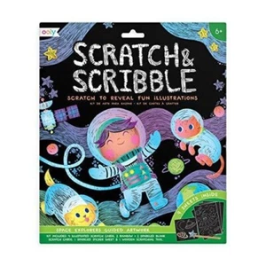 Large Scratch & Scribble Art Kit: Space Explorers BRAND NEW 1000000556 - Picture 1 of 1