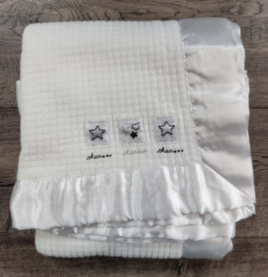 Gymboree Baby Girl Boy Vintage White Super Star Bay Blanket - Image 1 of 4