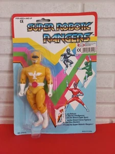 SUPER ROBOTIC RANGER VINTAGE ANNI '90 ACTION FIGURE TIPO POWER RANGERS - Imagen 1 de 4