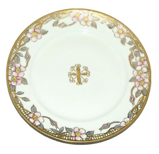Nippon Hand-painted 9.75 inch Dinner Plate with Gold and Flowers