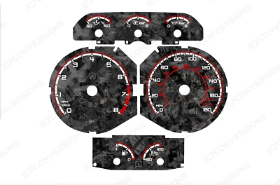 Ford Focus ST Mk3.5 Facelift Forged Carbon Dial Cards 8 Farben Messgeräte - Bild 1 von 4