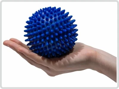 SANI-ALT Igelball ø 10 cm Massageball Noppenball , Farbe: blau