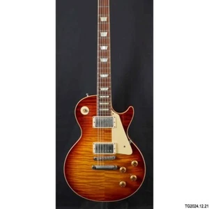 Guitarra eléctrica Sunburst Flame Top LP acero inoxidable bola extremo trastes ABR-1 puente - Imagen 1 de 2