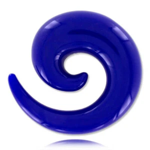 Élargisseur spirale acrylique bleu - Imagen 1 de 1