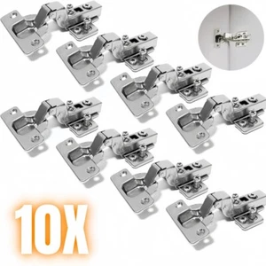 Inset Hinges Soft Close Kitchen Cupboard Cabinet Wardrobe Door Hinges with Screw - Picture 1 of 12