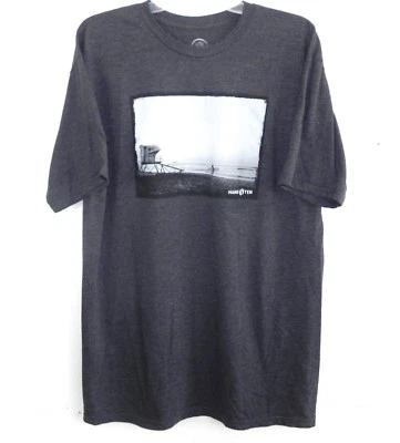 NWOT MENS XL HANG TEN B&W PHOTOGRAPH LIFEGUARD SURFER GRAPHIC T TEE SHIRT - Image 1 of 2