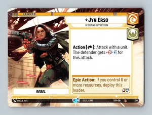 Star Wars Unlimited - Jyn Erso - Resisting Oppression (Hyperspace) 284 - Bild 1 von 2