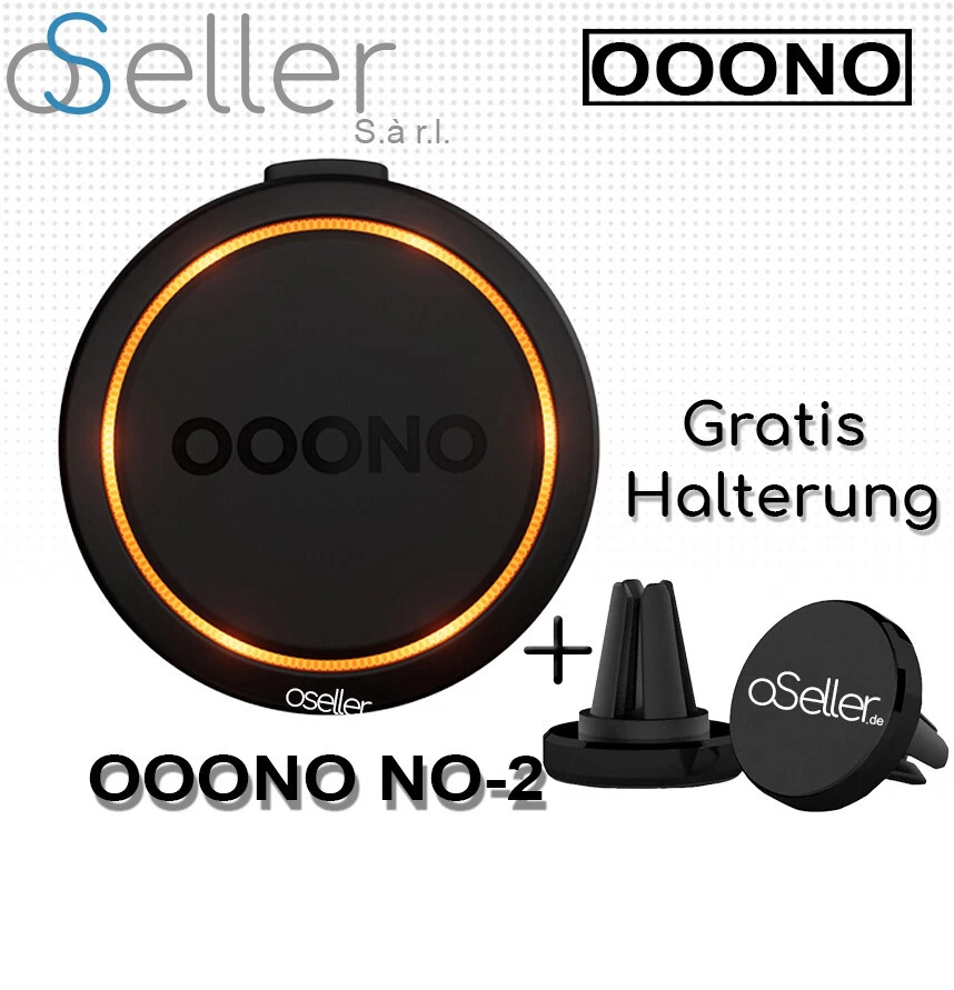 OOONO CO-DRIVER NO2 + Halterung Verkehrswarner Schwarz oseller Set - Bild 1 von 4