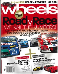 WHEELS Magazine April 2009 HRT . HSV W427 . HSV GTS . FPV F6 . FPV GT . FPR - Picture 1 of 5