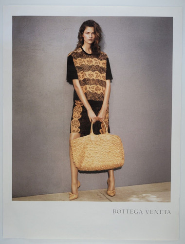 Borse donna Bottega Veneta moda lusso 2013 con pubblicità rivista 10x13"