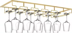 Wine Glass Rack Under Cabinet, 6 Row Extreme Large Stemware Hanger - Picture 1 of 8