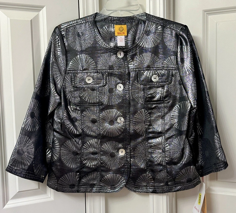 Ruby Rd Women's 3/4 Sleeve Jacket, Size-8 - Image 1 of 1