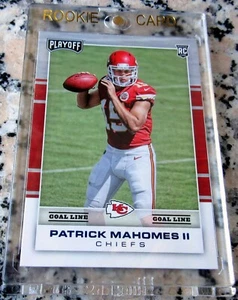 PATRICK MAHOMES II 2017 Playoff #1 Draft Pick GOAL LINE SP Rookie Card RC Logo🔥 - Picture 1 of 2