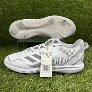 Adidas Icon 7 Dripped Out Metal Baseball Cleats White H00997 Men's Size 11 NEW - Picture 1 of 7