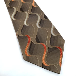 Men's Neck Tie NWT 100% Silk Concepts by Claiborne Teacher Office Abstract Artsy - Picture 1 of 6