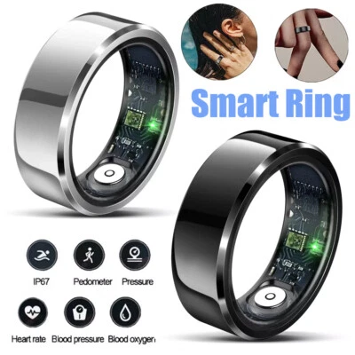 Smart Ring Sleep Tracking Wearable Heart Rate Health Fitness Tracker Waterproof