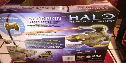 Halo The Authentic RC Collection Scorpion Laser Battle Tank NIB Complete Cover