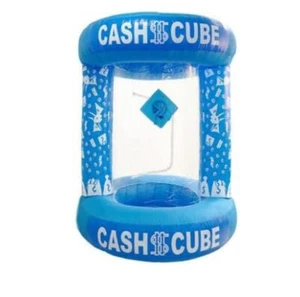 2.0m/6.5ft Inflatable Cash Cube Money Grab Machine Cash Booth Money Booth j - Picture 1 of 1