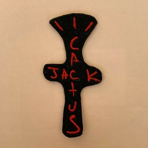 Iron on Patch - Cactus Jack Embroidered Hip Hop Rap - Picture 1 of 7