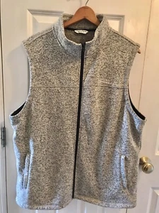 Field & Stream Fleece Vest XL Speckled Gray Full Zip MENS - Picture 1 of 9