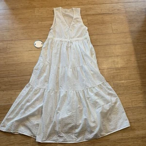 Womens Christy Dawn Maxi Dress Cottage Core White Size XS - Picture 1 of 16
