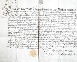 1804 Belgern-Schildau Gerber Handwerkskundschaft Gesellenbrief - Bild 1 von 1