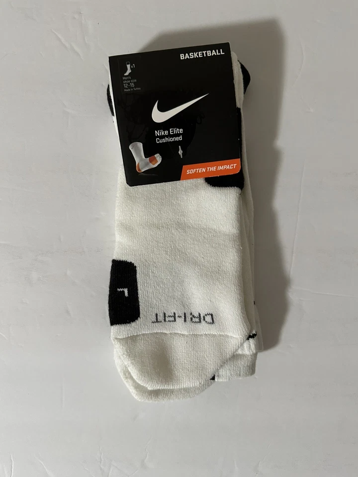 Nike Elite Basketball Cushioned Crew Socks Extra LARGE  (12-15)  - Image 1 of 1