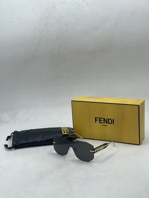 Óculos de sol feminino Fendi escudo dourado/fumaça FE40067U - Imagem 1 de 4