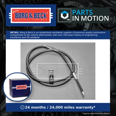 Cable de freno de mano compatible con SAAB 9000 2.0 trasero derecho 88 a 98 freno de mano estacionamiento B&B Foto 1 de 4