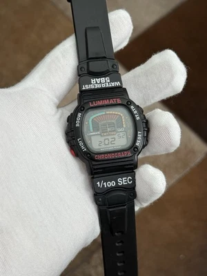 Rare Vintage Citizen Q&Q Racing Men’s Digital Chronograph Sports Watch JDM 1990s - Image 1 of 4