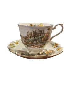 Tazza da tè e piattino Royal Albert Men of Harlech, canzoni tradizionali britanniche - Foto 1 di 9