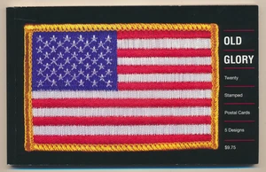 US MINT UX394a "OLD GLORY" FLAG 23c INTACT COMPLETE POSTAL CARD BOOKLET of 20 $2 - Picture 1 of 2