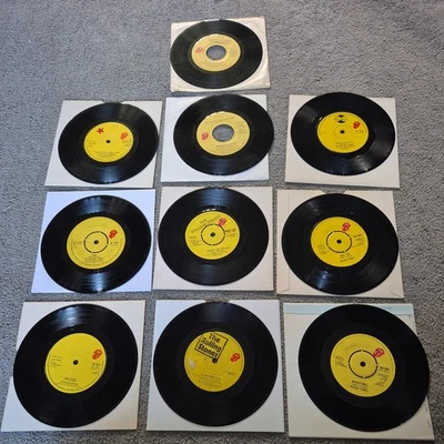 The Rolling Stones 7" Vinyl Single Record Job Lot X10 angle,  brown sugar , fool - Image 1 of 4