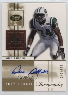 2007 SP Chirography /399 Darrelle Revis #110 Rookie Auto RC HOF - Image 1 of 2