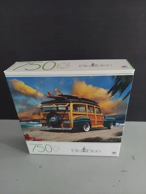 Rompecabezas Big Ben 750 piezas con ilustraciones de Larry Grossman Surfin Woodie Foto 1 de 4