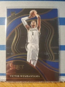 2023-24 Panini Select Victor Wembanyama #288 Courtside Blue Rookie RC Spurs SP - Picture 1 of 2